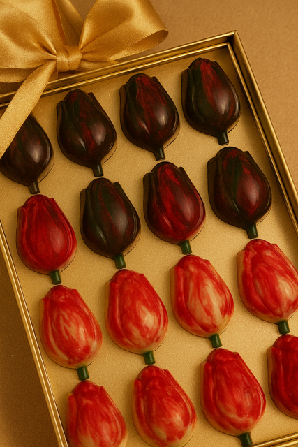 Tulpen prachtig in al zijn kleuren.